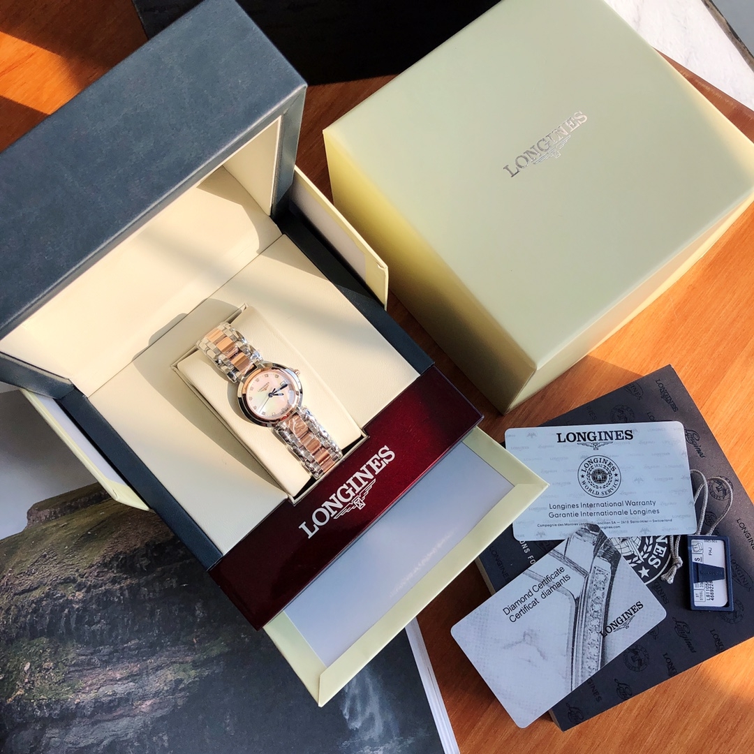 론진 LONGINES 프리마 루나 여성용 워치 L8.110.4.98.6_618673 26.5MM + 스위스 L250 쿼츠 무브먼트 ☆☆☆☆☆ #신공장
