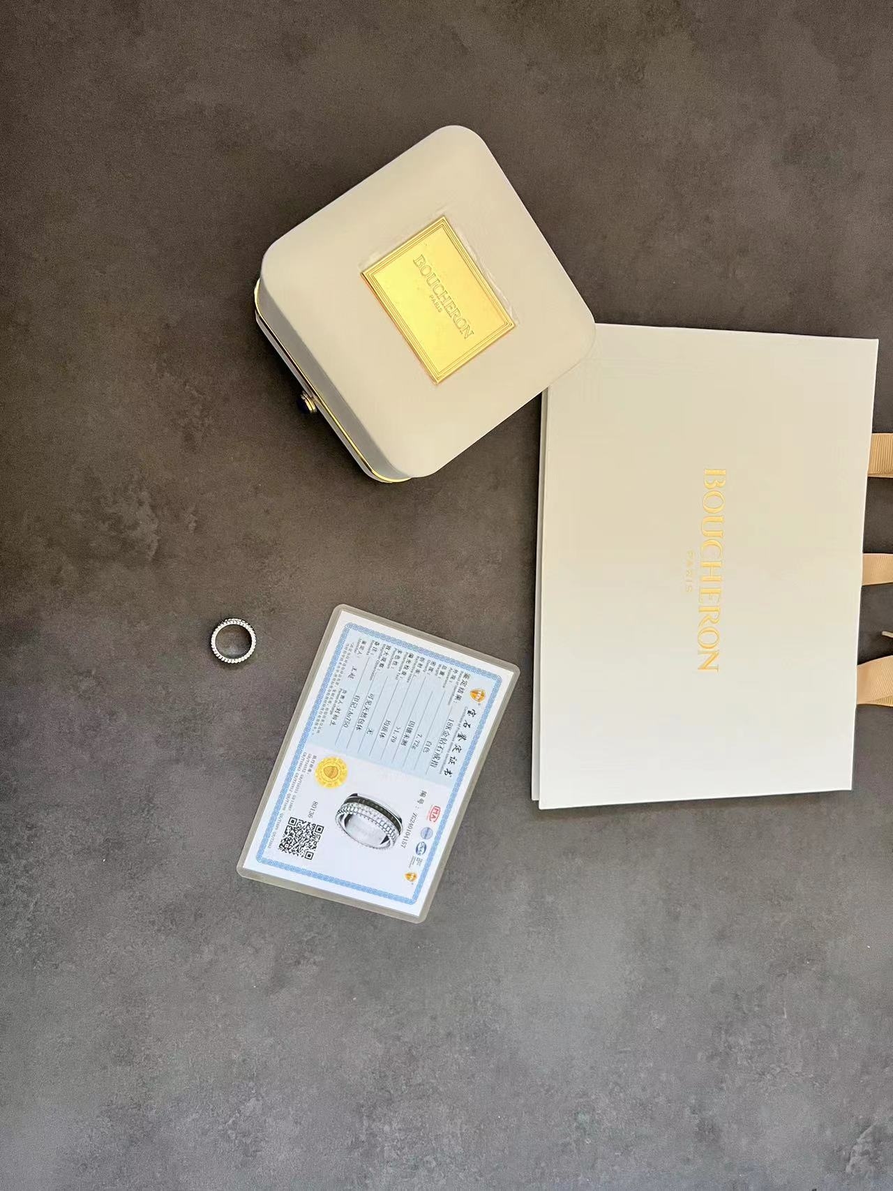 2024제작 부쉐론 BOUCHERON 여성 다이아몬드 콰트로 블랙 에디션 스몰 링 반지 JRG01791 133 #18k다이아몬드비밀공방