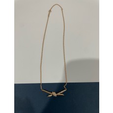 Tiffany & Co.  티파니 노트 펜던트 목걸이, 옐로우 골드, 다이아몬드 세팅 #18k다이아몬드비밀공방