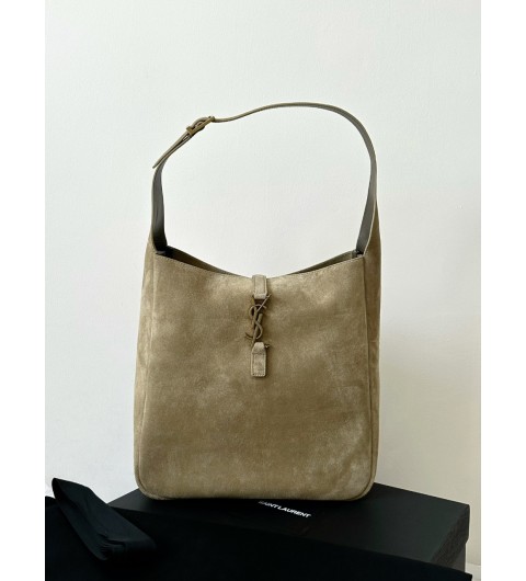생로랑 SAINT LAURENT LE 5 A 7 스몰 스웨이드 호보백 숄더백 713938 [사이즈] 23x22x8.5cm
