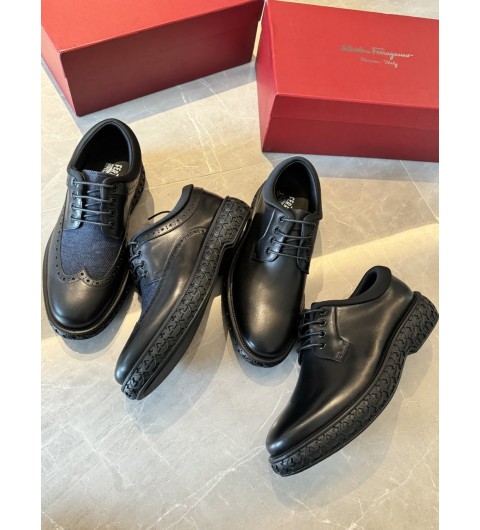 살바토레 페라가모 Salvatore Ferragamo 마크 가죽 더비 슈즈 750550 [사이즈] 39~44