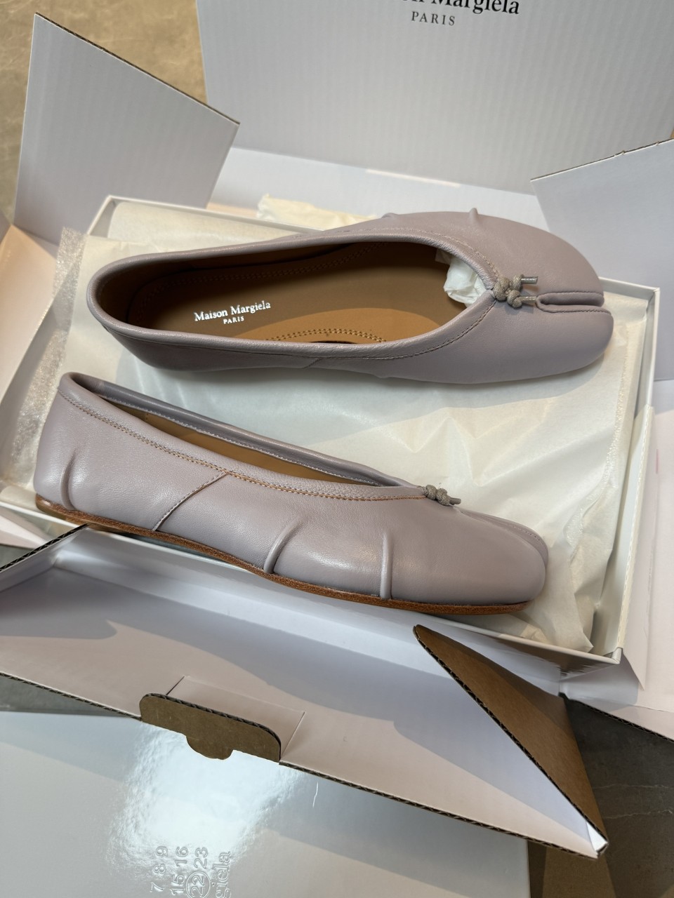 Maison Margiela 메종 마르지엘라 타비 플랫 퍼플 35 36 36.5 37 37.5 38 39 40 굽 1cm