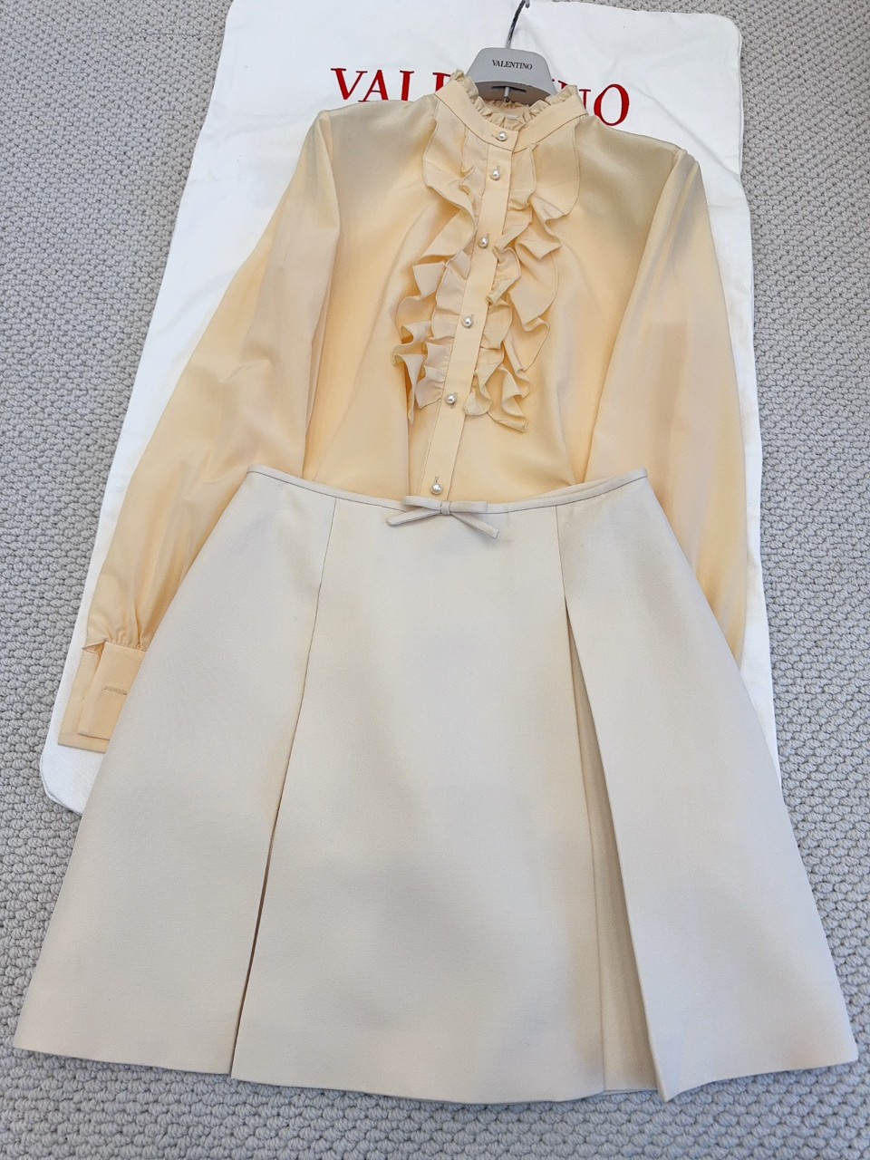 발렌티노 Valentino 리본이 있는 미니스커트 36 38 40 42