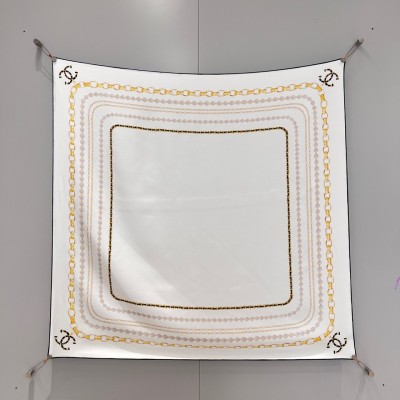 샤넬 CHANEL 실크 스카프 90x90cm 100% 실크