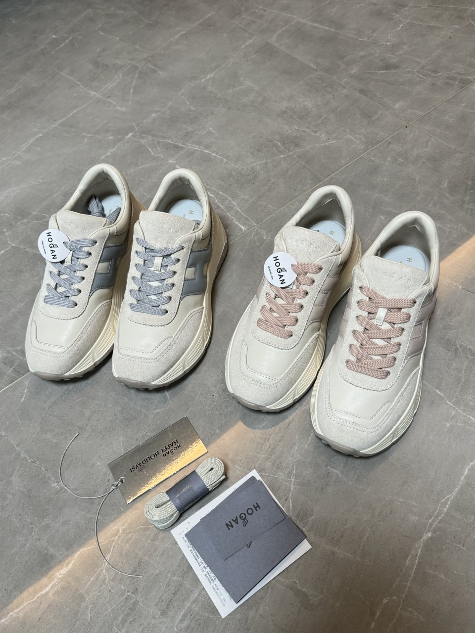 25SS 호건 호간 여성 로우탑 스니커즈 HOGAN PRE Sneakers Grey 35~39